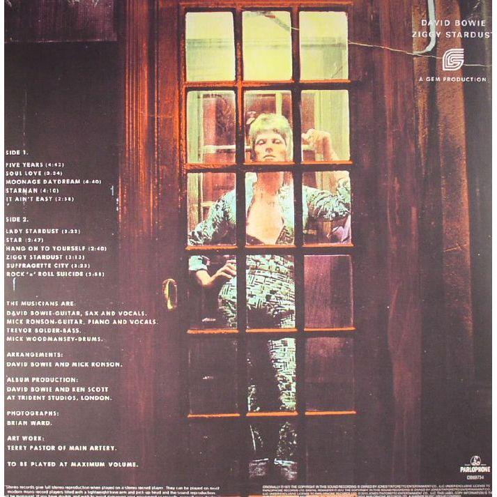 David Bowie - The Rise And Fall Of Ziggy Stardust And The Spiders From Mars 1LP