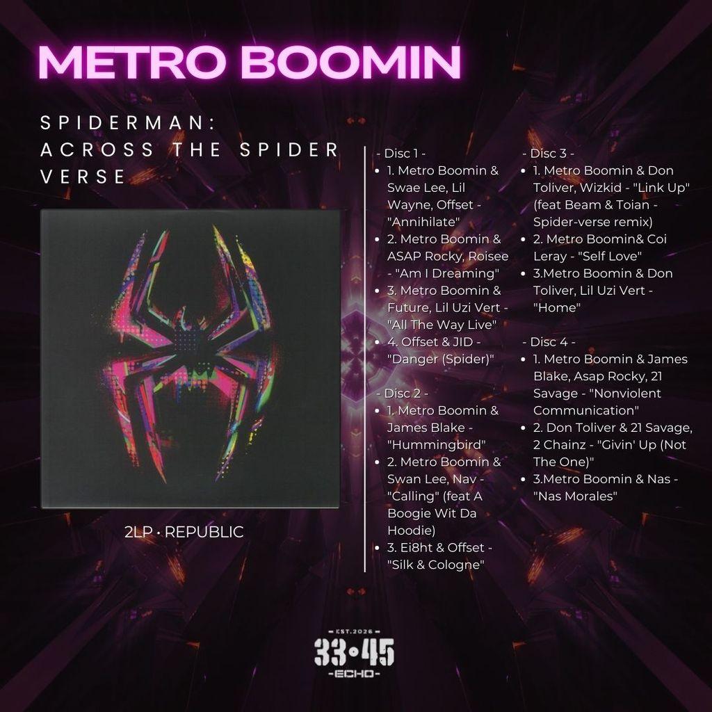 Metro Boomin - Spiderman : Across The Spider Verse 2LP