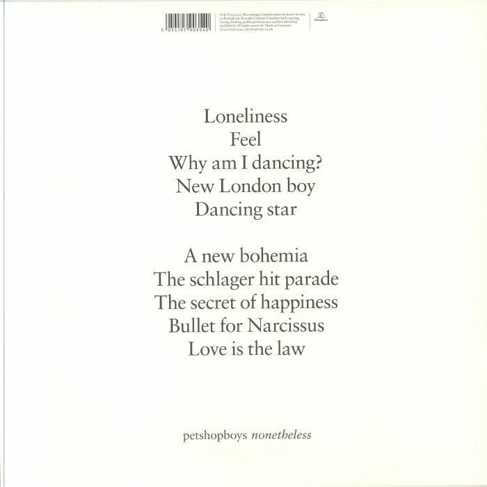 Pet Shop Boys - Nonetheless 1LP