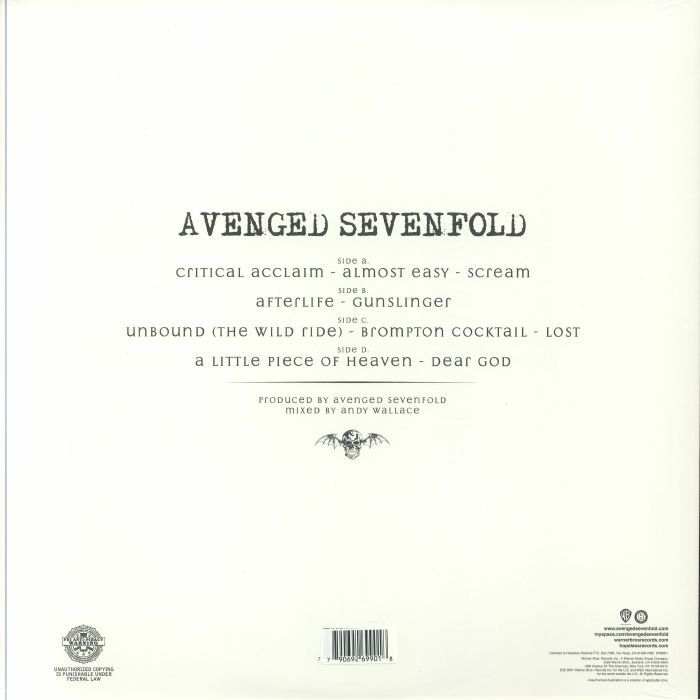 Avenged Sevenfold – Avenged Sevenfold 2LP