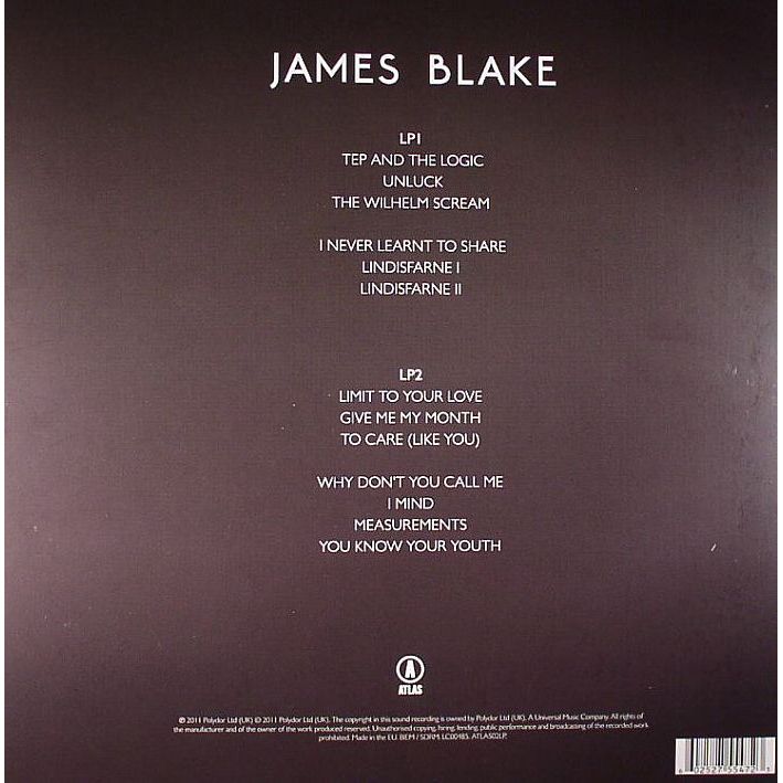 James Blake - James Blake 2LP