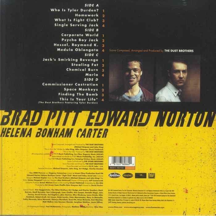 The Dust Brothers - Fight Club (Soundtrack) 2LP