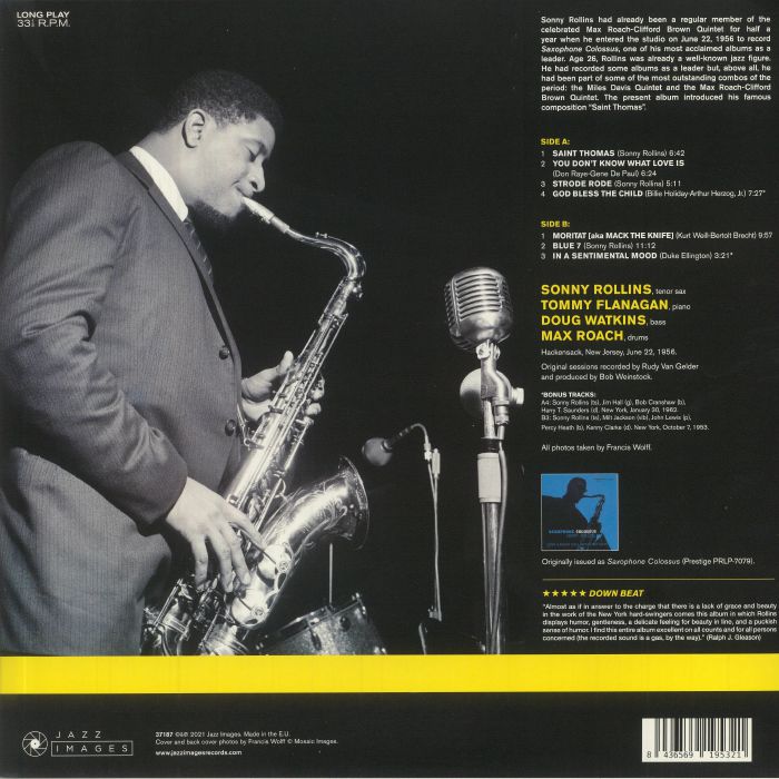 Sonny Rollins - Saxophone Colossus 1LP