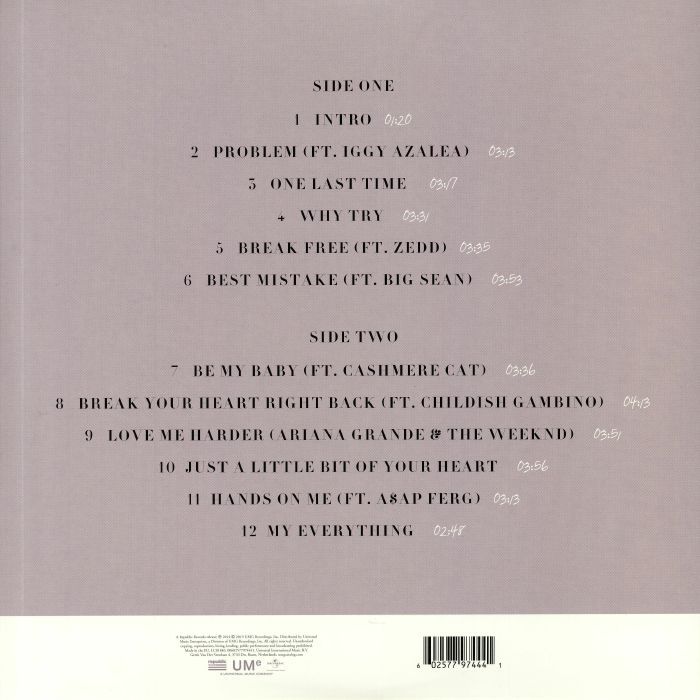 Ariana Grande - My Everything 1LP