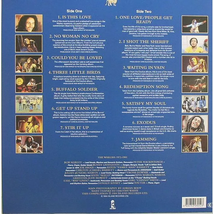 Bob Marley & The Wailers – Legend: The Best Of Bob Marley & The Wailers 1LP